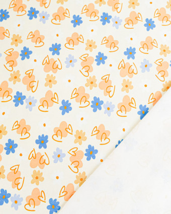 Jersey de Coton Imprimé Sweet Flowers - Mercerine