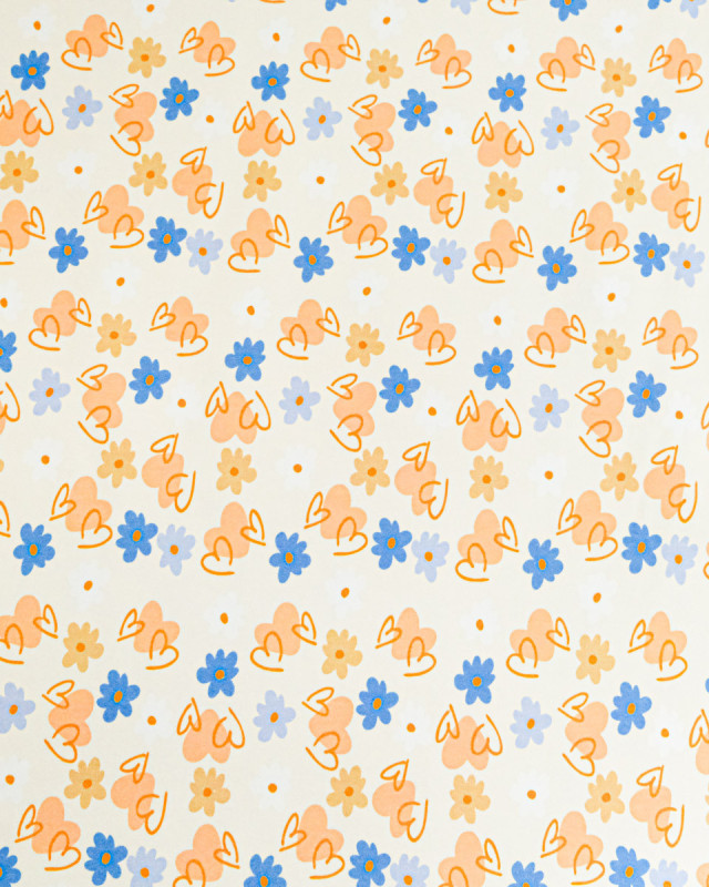 Jersey de Coton Imprimé Sweet Flowers - Mercerine