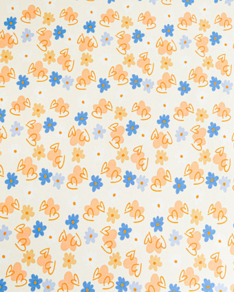 Jersey de Coton Imprimé Sweet Flowers - Mercerine