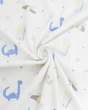 Jersey Ajouré Imprimé Dino Love - Mercerine