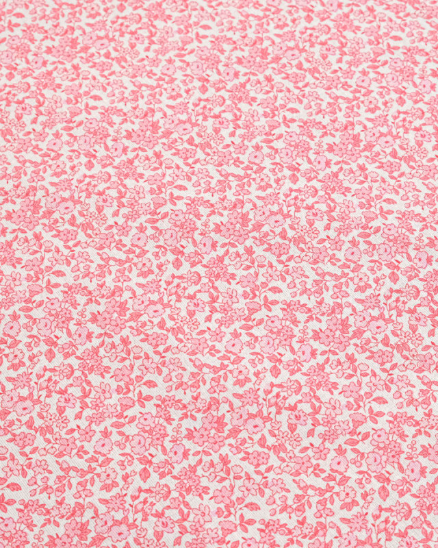 Cretonne de Coton Leonie Rose Pastel - Mercerine