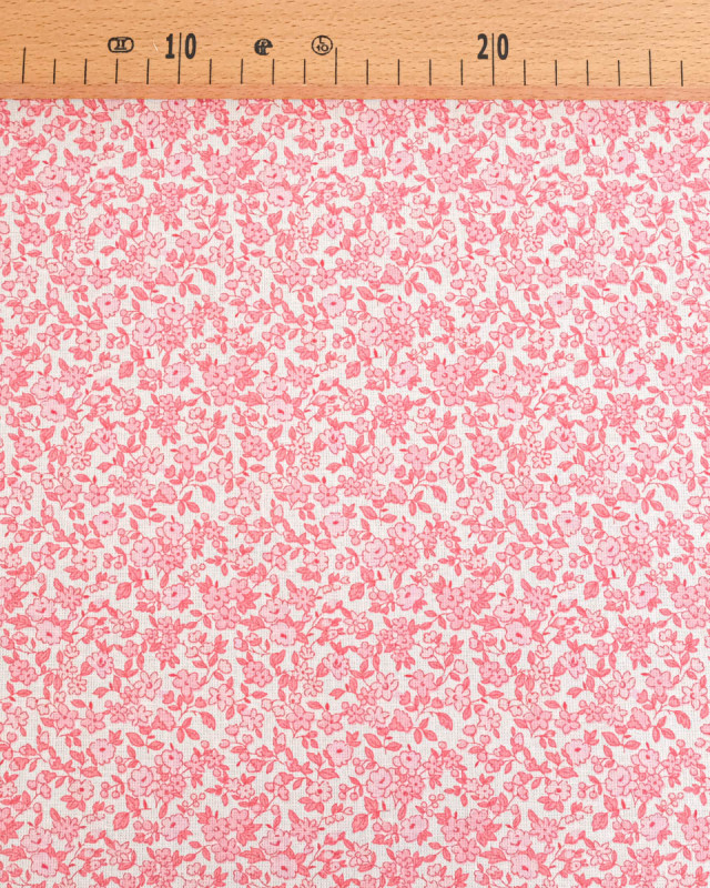 Cretonne de Coton Leonie Rose Pastel - Mercerine