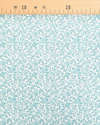 Cretonne de Coton Leonie Bleu Pastel - Mercerine