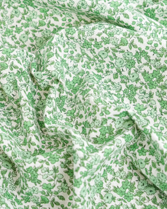 Cretonne de Coton Leonie Vert Pastel - Mercerine