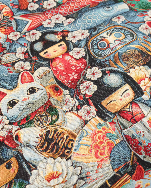 Tissu Jacquard Souvenir de Kyoto - Mercerine