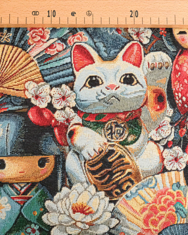 Tissu Jacquard Souvenir de Kyoto - Mercerine
