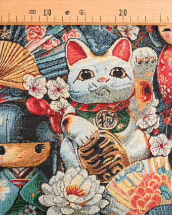 Tissu Jacquard Souvenir de Kyoto - Mercerine