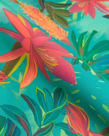 Tissu Outdoor Traité Teflon Monstera - Mercerine
