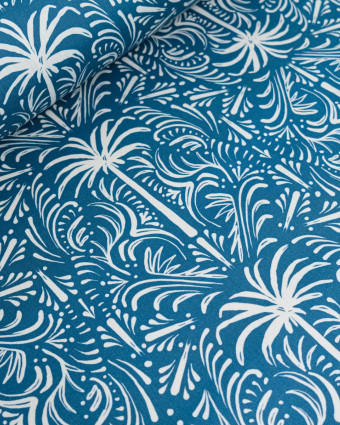 Tissu Outdoor Traité Teflon Palmier Ocean - Mercerine
