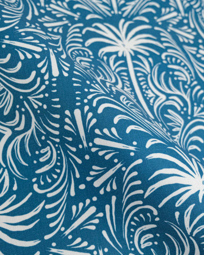Tissu Outdoor Traité Teflon Palmier Ocean - Mercerine