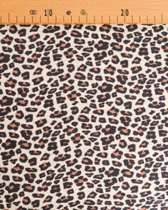 Tissu Viscose Imprimé Léopard Mini - Mercerine