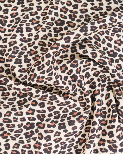Tissu Viscose Imprimé Léopard Mini - Mercerine