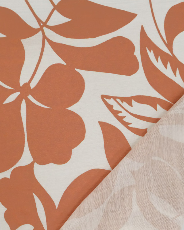 Viscose Mélangée Imprimé Thaia Camel - Mercerine