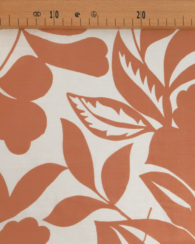Viscose Mélangée Imprimé Thaia Camel - Mercerine