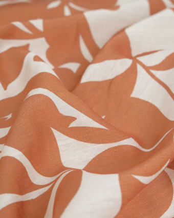 Viscose Mélangée Imprimé Thaia Camel - Mercerine