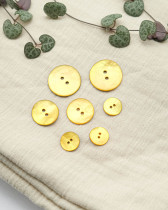 Bouton Nacré Mat Jaune