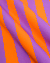 Toile Canvas Rayures Orange et Mauve