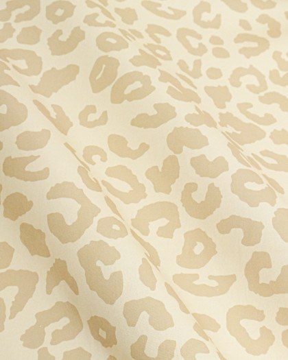 Toile Canvas Léopard Fond Naturel Beige - Mercerine