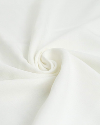 Tissu Gaze de Coton et Bambou Blanc - Mercerine