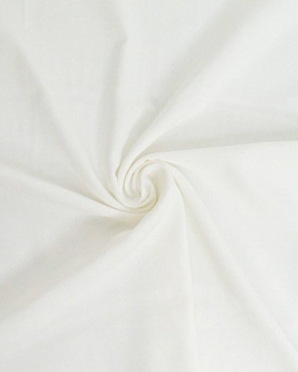 Tissu Gaze de Coton et Bambou Blanc - Mercerine