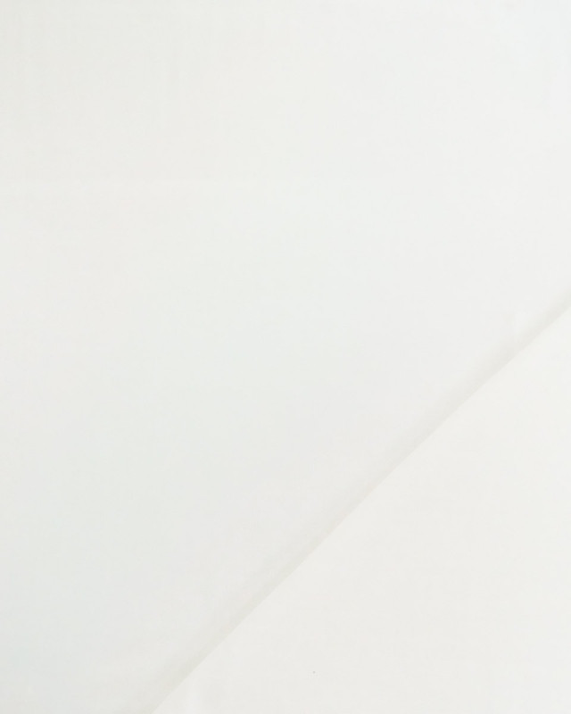 Tissu Gaze de Coton et Bambou Blanc - Mercerine