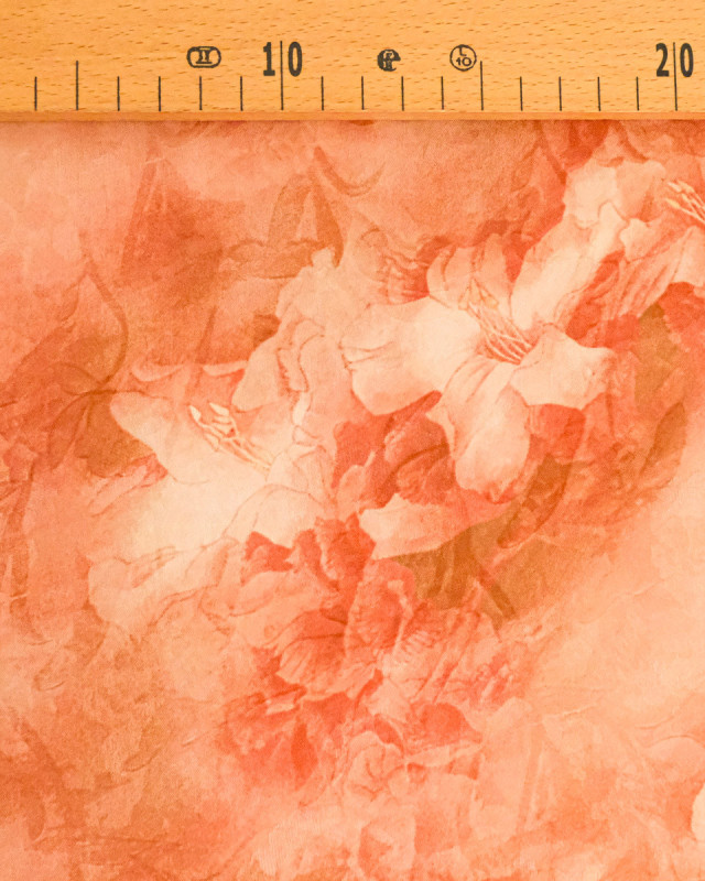 Tissu Jacquard Effet Soie Romantique Sienne - Mercerine
