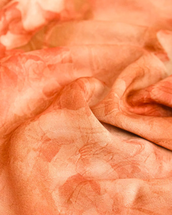 Tissu Jacquard Effet Soie Romantique Sienne - Mercerine