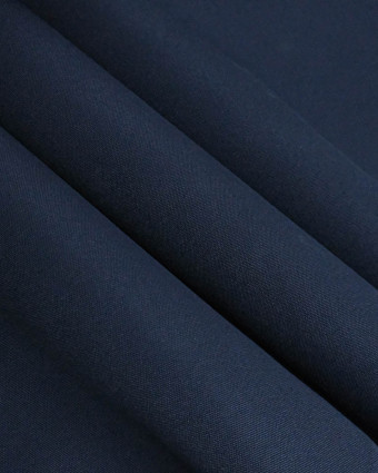 Toile Etanche Prestance Uni Navy - Mercerine