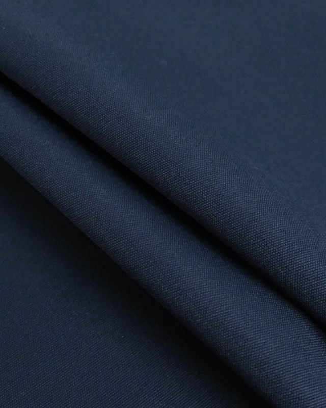 Toile Etanche Prestance Uni Navy - Mercerine