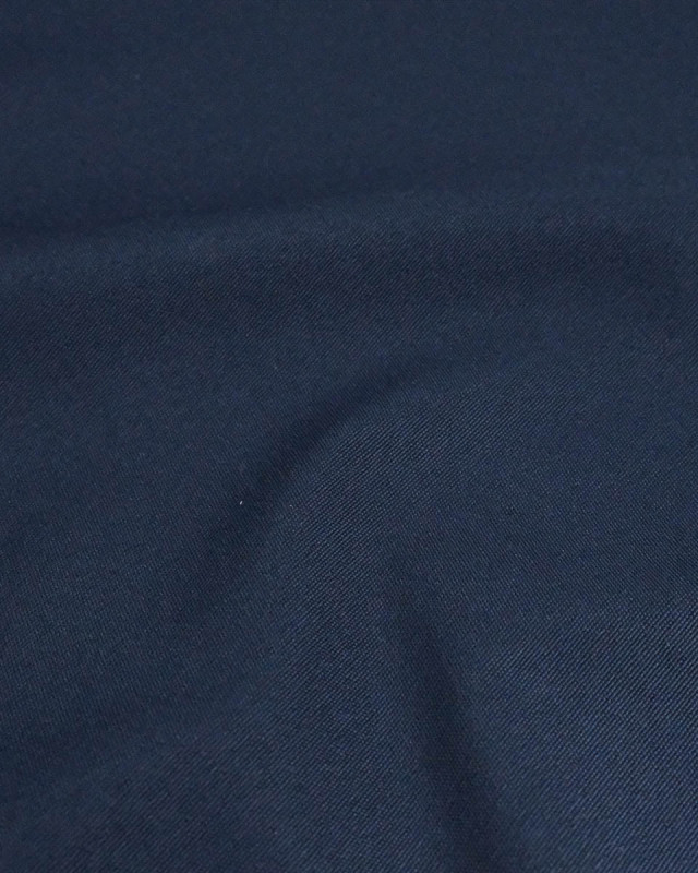 Toile Etanche Prestance Uni Navy - Mercerine
