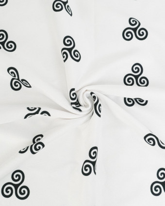 Eponge Microfibre Imprimé Triskèle Breton Envers Bouclette - Mercerine