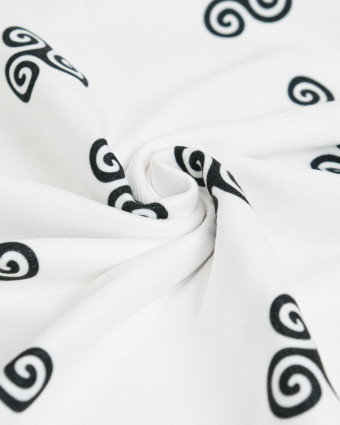 Eponge Microfibre Imprimé Triskèle Breton Envers Bouclette - Mercerine