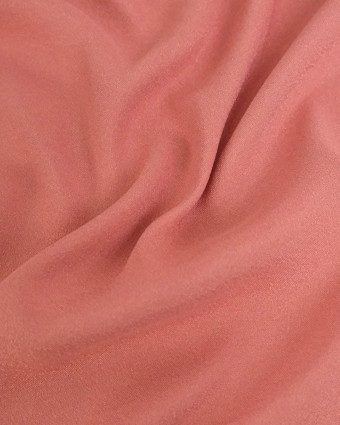 Tissu Crêpe Envers Satiné Vieux Rose - Mercerine