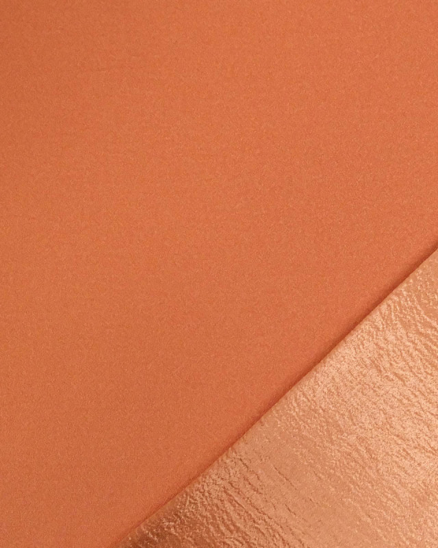 Tissu Crêpe Envers Satiné Orange - Mercerine