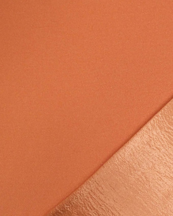 Tissu Crêpe Envers Satiné Orange - Mercerine