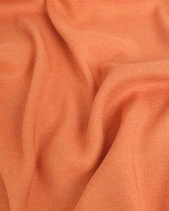 Tissu Crêpe Envers Satiné Orange - Mercerine