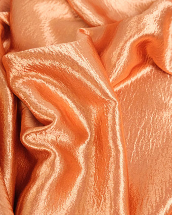 Tissu Crêpe Envers Satiné Orange - Mercerine