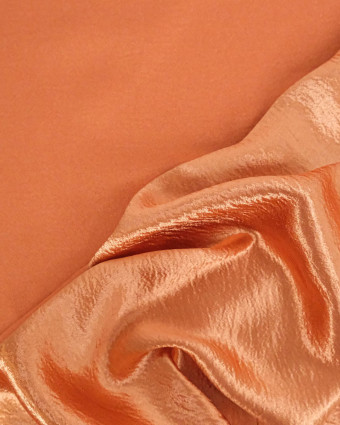 Tissu Crêpe Envers Satiné Orange - Mercerine