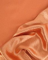 Tissu Crêpe Envers Satiné Orange