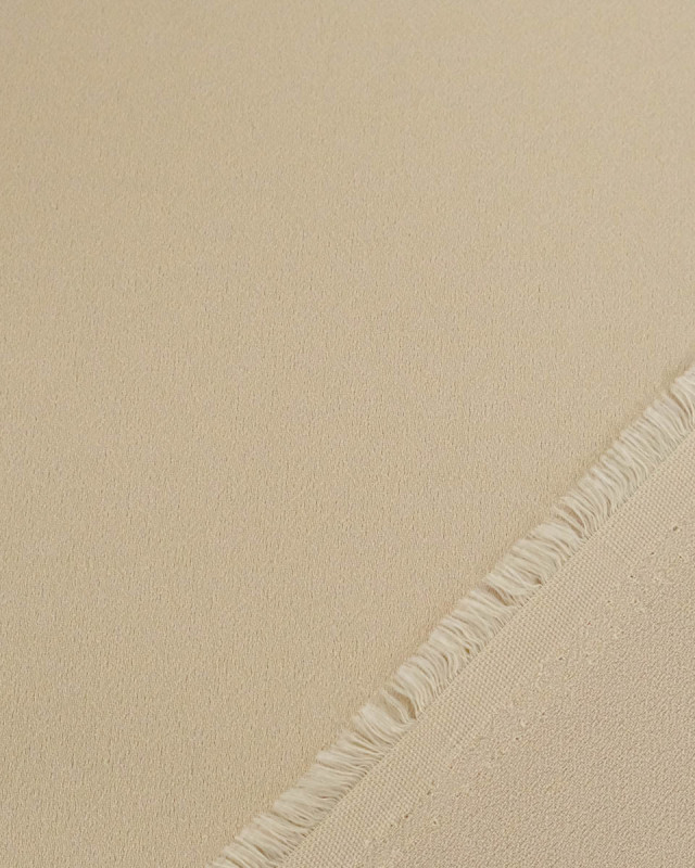 Tissu Crêpe Uni Sable - Mercerine