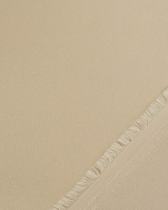 Tissu Crêpe Uni Sable - Mercerine