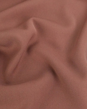 Tissu Crêpe Uni Taupe Rosé - Mercerine