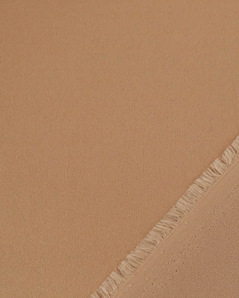 Tissu Crêpe Uni Beige - Mercerine
