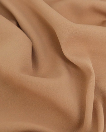 Tissu Crêpe Uni Beige - Mercerine