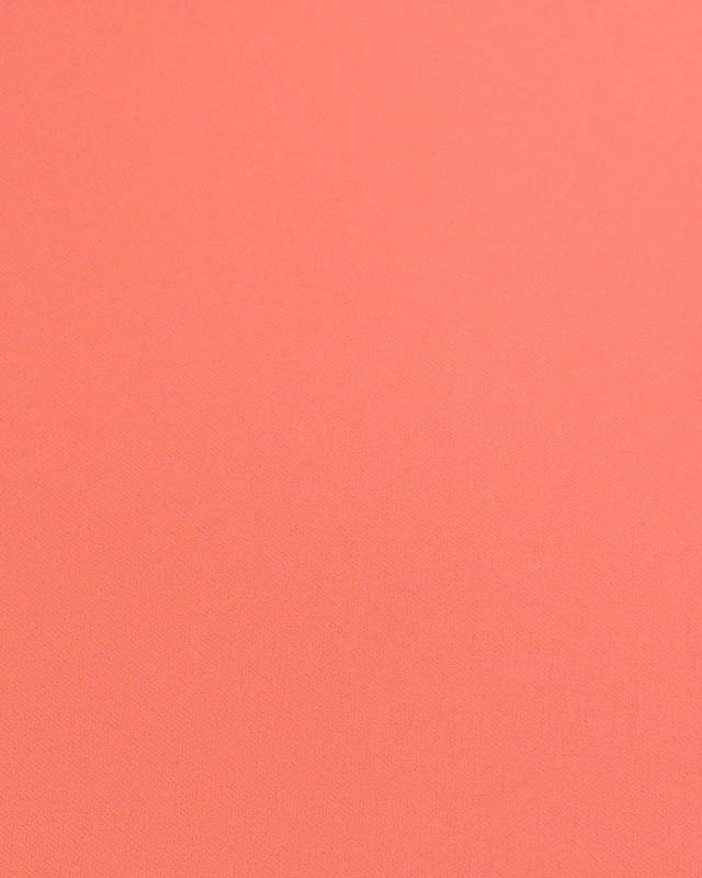 Tissu Crêpe Léger Uni Rose Corail - Mercerine