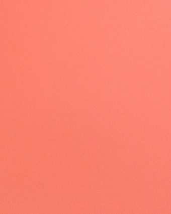 Tissu Crêpe Léger Uni Rose Corail - Mercerine