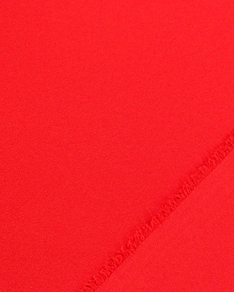 Tissu Crêpe Stretch Rouge - Mercerine