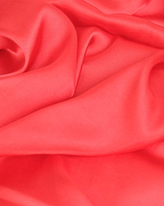 Tissu Viscose Envers Satiné Rouge - Mercerine