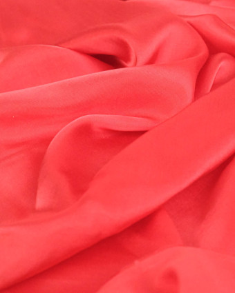 Tissu Viscose Envers Satiné Rouge - Mercerine