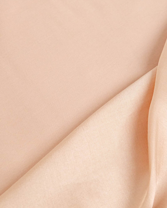 Tissu Viscose Envers Satiné Rose Pêche - Mercerine